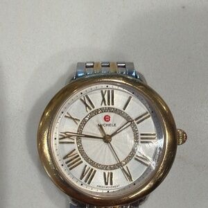 Two tone Michele watch